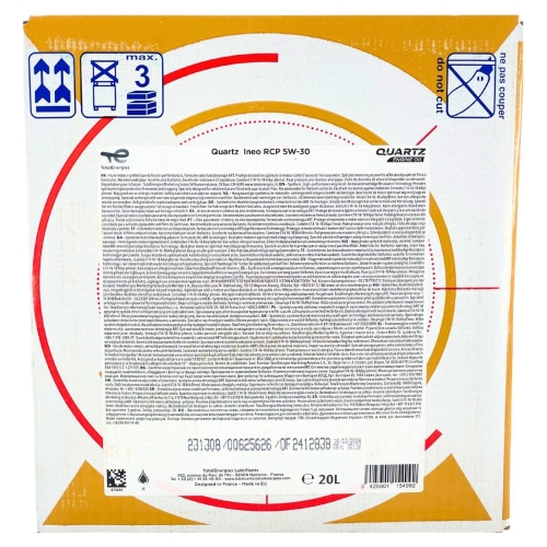 Motor&ouml;l Motoren&ouml;l Total Quartz Ineo RCP 5W-30 20 Liter BAG-IN Box 231308