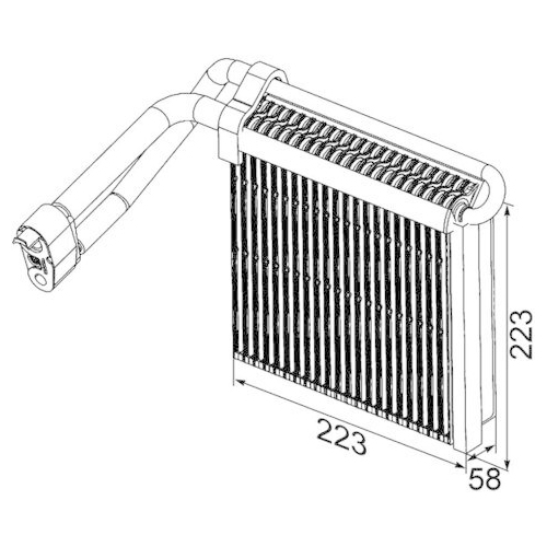 MAHLE Verdampfer, Klimaanlage BEHR *** PREMIUM LINE *** AE 96 000P