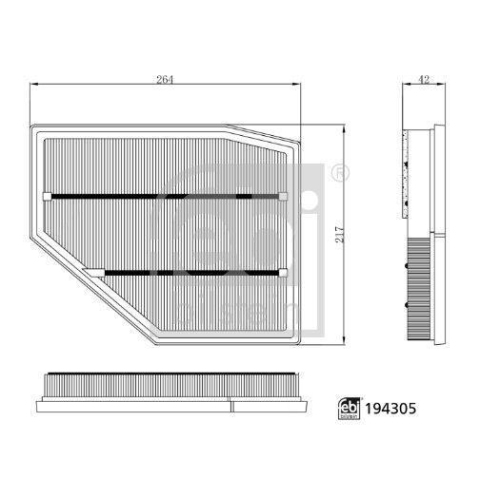 FEBI BILSTEIN Luftfilter 194305
