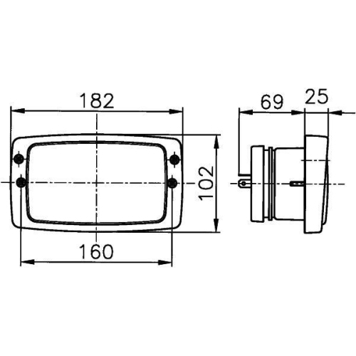 HELLA Hauptscheinwerfer 1AB 006 213-027