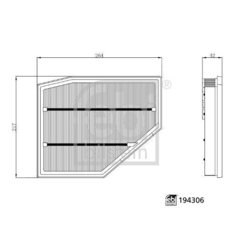 FEBI BILSTEIN Luftfilter 194306