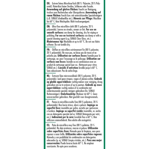 SONAX MicrofaserT&uuml;cher PLUS Innen & Scheibe, 2 St&uuml;ck 04165410