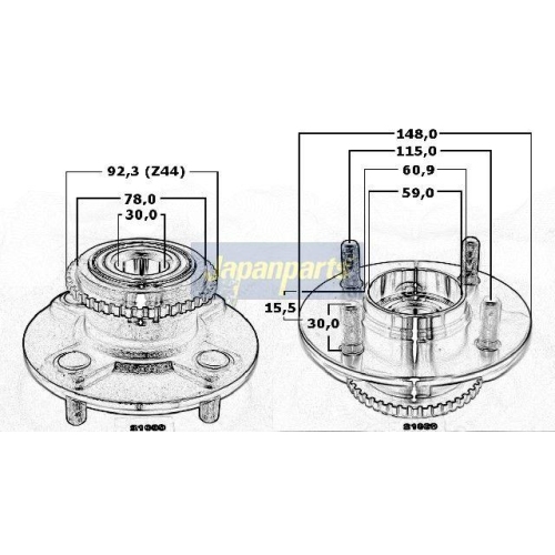 JAPANPARTS Radnabe KK-21039