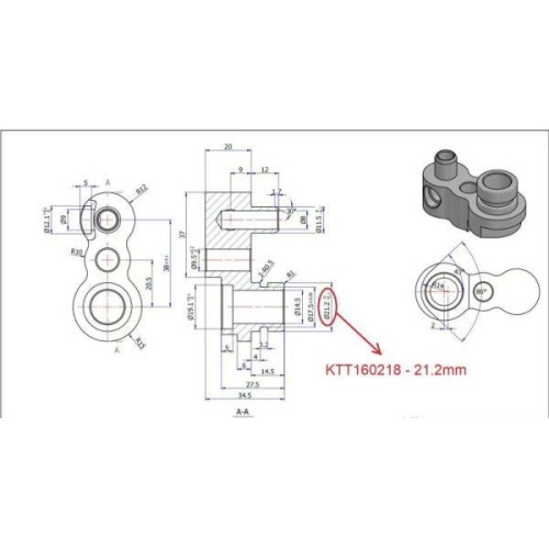 THERMOTEC Hochdruckleitung, Klimaanlage KTT160218
