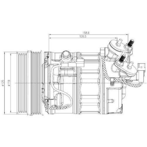 VAN WEZEL Kompressor, Klimaanlage *** IR PLUS *** 5901K700