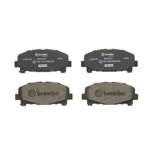 BREMBO Bremsbelagsatz, Scheibenbremse XTRA LINE P 28 043X