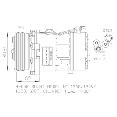 NRF Kompressor, Klimaanlage 32268