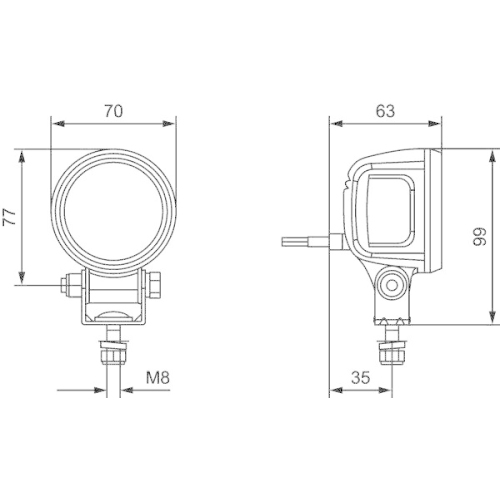 HELLA Arbeitsscheinwerfer 1G0 996 210-001