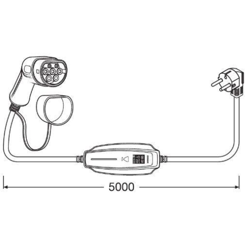 ams-OSRAM Ladekabel, Elektrofahrzeug BATTERYcharge 7PIN OPC20A05