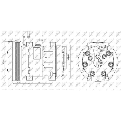 NRF Kompressor, Klimaanlage EASY FIT 32885