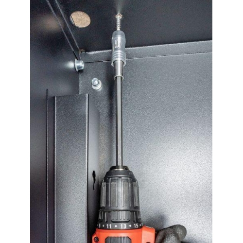 VIGOR Bithalter mit Magnetring lang 1/4Zoll 6kt massiv/hohl 250mm V7601-250