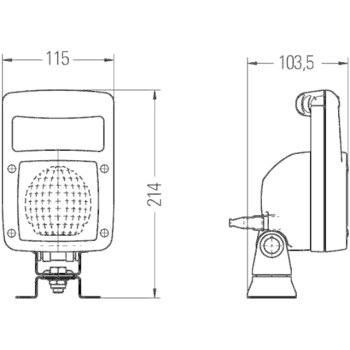 HELLA Arbeitsscheinwerfer 1GA 997 506-631