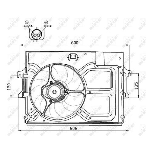 NRF L&uuml;fter, Motork&uuml;hlung 47490