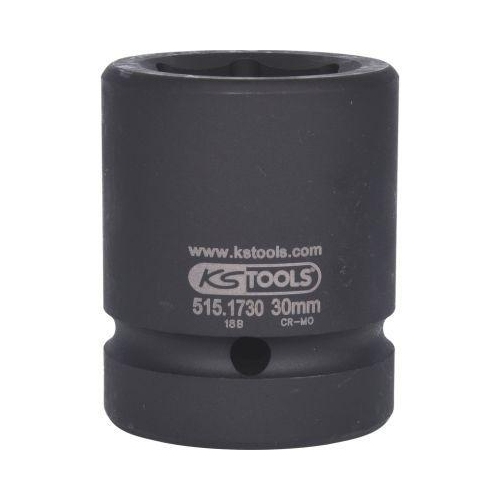 1 Zoll Sechskant-Kraft-Stecknuss, kurz, 30mm KS TOOLS 515.1730