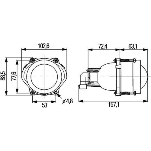 HELLA Hauptscheinwerfer 1ML 998 570-011