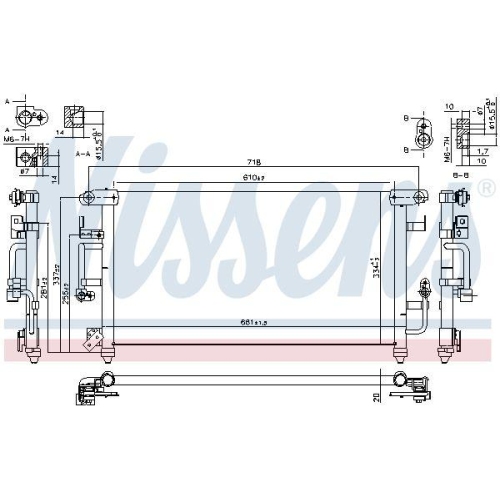 NISSENS Kondensator, Klimaanlage ** FIRST FIT ** 94184