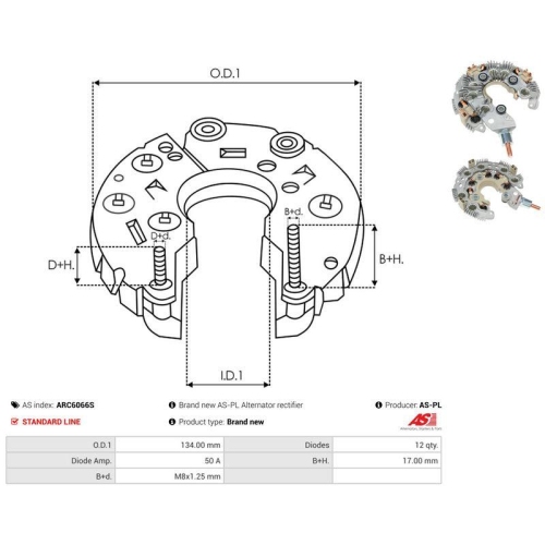 AS-PL Gleichrichter, Generator AS ARC6066S