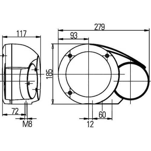 HELLA Hauptscheinwerfer 1E3 996 160-681