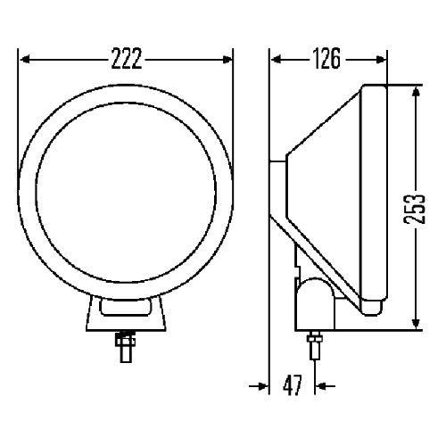 HELLA Fernscheinwerfer 1F8 006 800-051