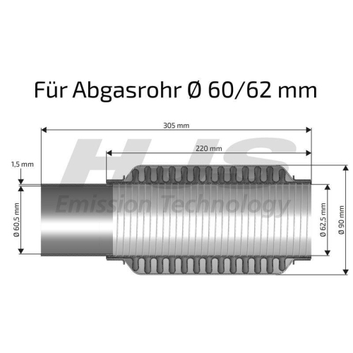 HJS Flexrohr, Abgasanlage SoftFlex 83 00 8497