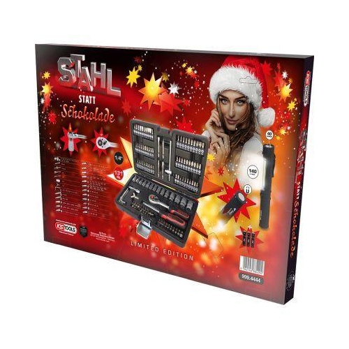 Adventskalender, Steckschl&uuml;ssel-Satz 131-tlg KS TOOLS 999.4444