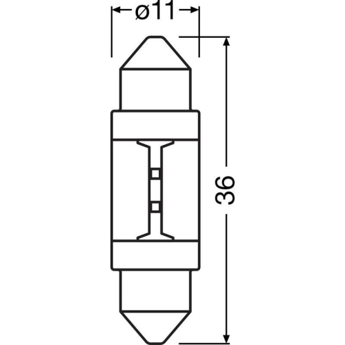 ams-OSRAM Gl&uuml;hlampe NIGHT BREAKER LED C5W 6418DWNB-ECE-2HB