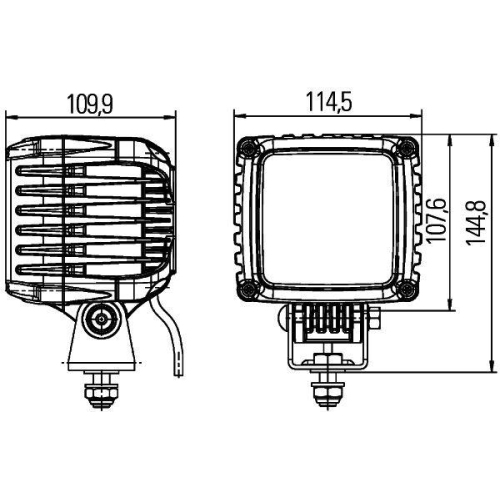 HELLA Arbeitsscheinwerfer 1GA 996 189-011