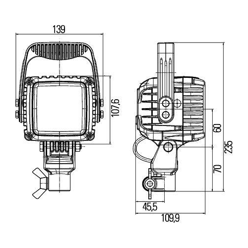 HELLA Arbeitsscheinwerfer 1GA 996 192-051