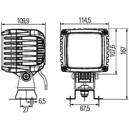 HELLA Arbeitsscheinwerfer 1GA 996 192-081