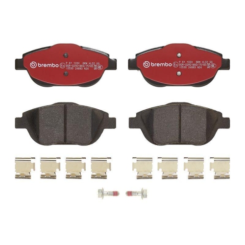 BREMBO Bremsbelagsatz, Scheibenbremse XTRA LINE P 61 103X
