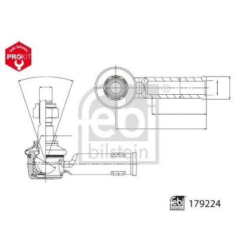FEBI BILSTEIN Spurstangenkopf ProKit 179224