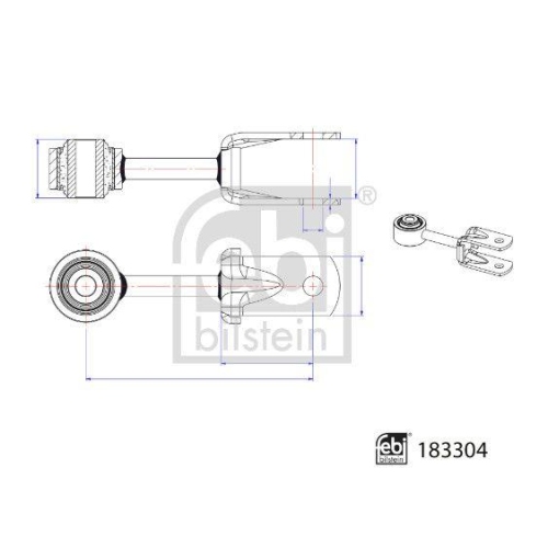 FEBI BILSTEIN Stange/Strebe, Stabilisator 183304