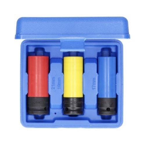 1/2 Zoll Alu-Felgen-Kraft-Stecknuss-Satz, 17 / 19 / 21 mm, 3-tlg BRILLIANT TOOLS