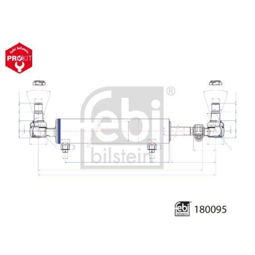 FEBI BILSTEIN Arbeitszylinder, Servolenkung ProKit 180095