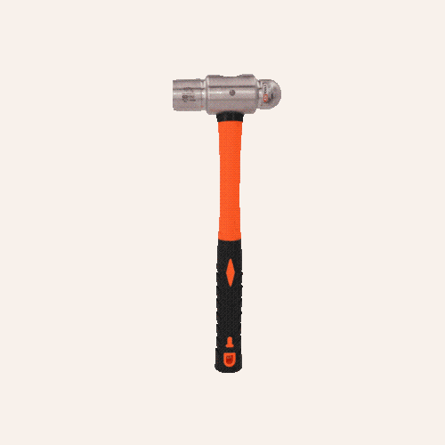 EDELSTAHL Schlosserhammer mit Fiberglasstiel, 910g KS TOOLS 964.2105