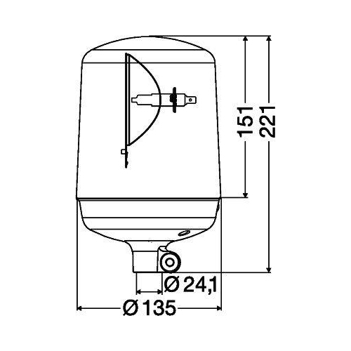 HELLA Rundumkennleuchte KL 7000 2RL 008 060-011