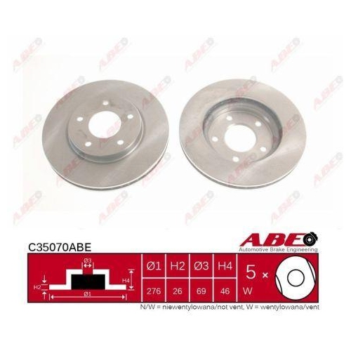 ABE Bremsscheibe C35070ABE