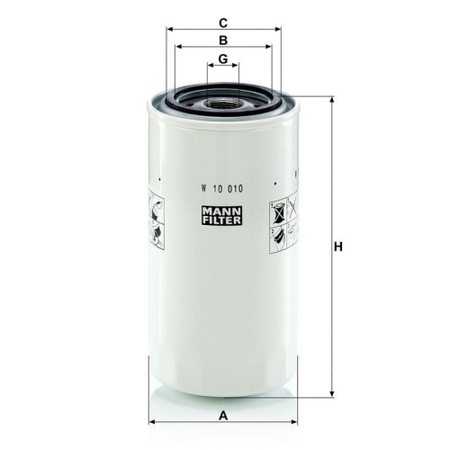 MANN-FILTER Filter, Kurbelgeh&auml;useentl&uuml;ftung W 10 010