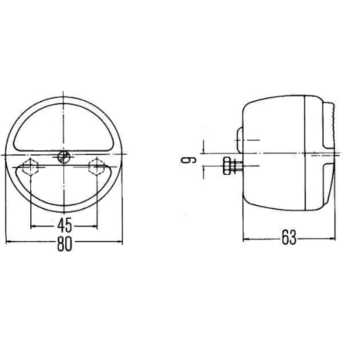 HELLA Heckleuchte 2SB 003 018-031