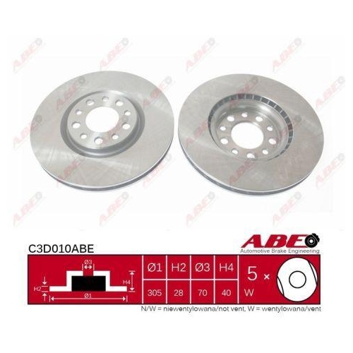 ABE Bremsscheibe C3D010ABE