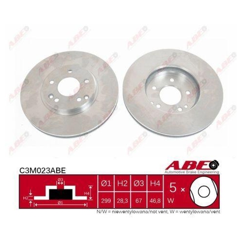 ABE Bremsscheibe C3M023ABE