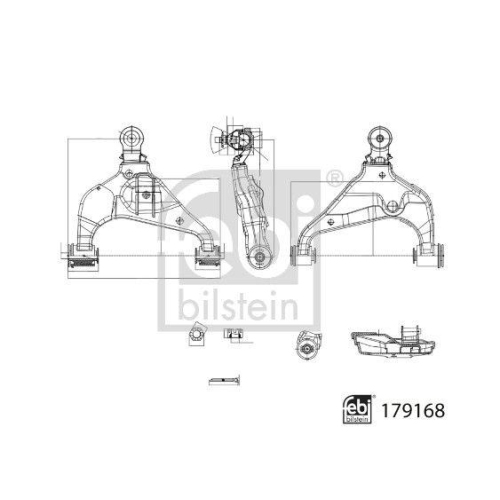 FEBI BILSTEIN Lenker, Radaufh&auml;ngung 179168