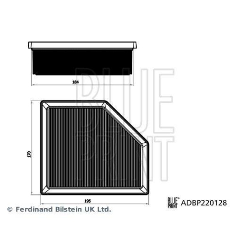 BLUE PRINT Luftfilter ADBP220128