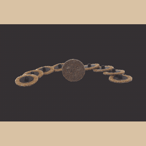 Ersatz-Schleifpads, Durchmesser50mm, K&ouml;rnung 80, 10er Pack KS TOOLS 515.5083