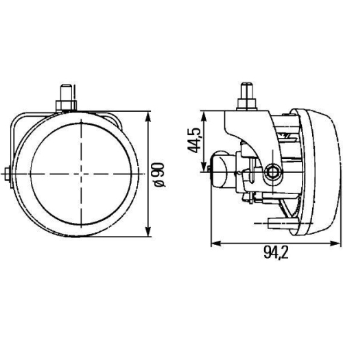 HELLA Abbiegescheinwerfer 1N0 009 295-021