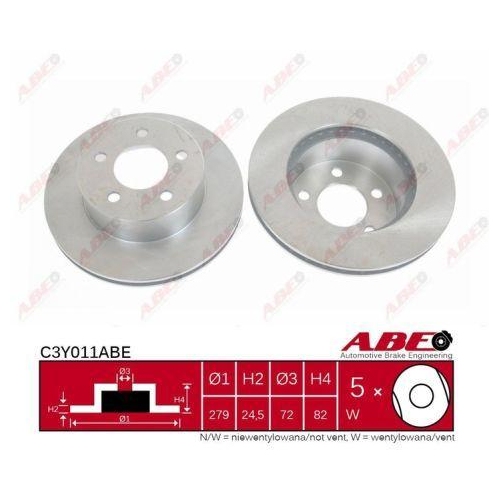 ABE Bremsscheibe C3Y011ABE