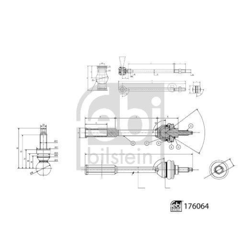 FEBI BILSTEIN Spurstange 176064