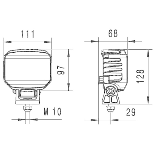 HELLA Arbeitsscheinwerfer 1GA 996 488-011
