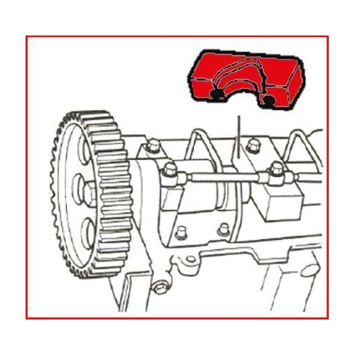 Blockierwerkzeug f&uuml;r Nockenwelle, 2-tlg, Fiat KS TOOLS 400.9037
