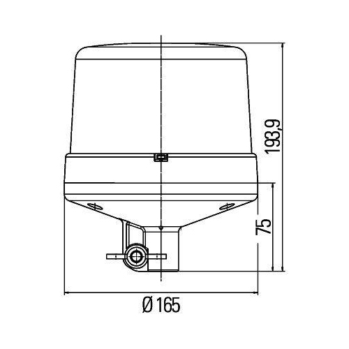 HELLA Blitz-Kennleuchte KL 7000 LED 2XD 012 972-011